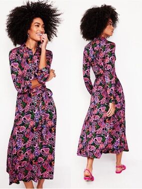 Boden Marcia Jersey Shirt Dress, 10